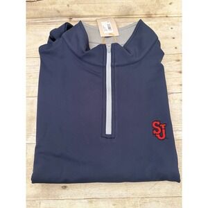 Peter Millar Perth Quarter Zip St Johns University Mens Navy Large